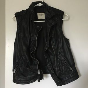 Abercrombie & Fitch Faux Leather Vest